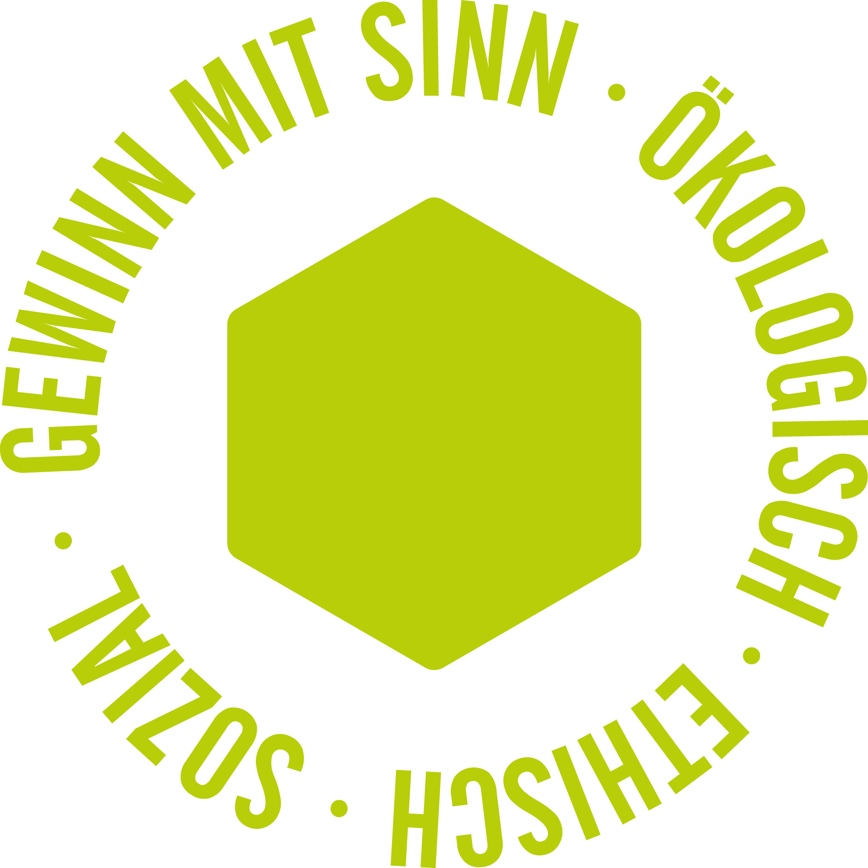 Das Siegel der MehrWert: Gewinn mit Sinn - ökologisch, ethisch, sozial.